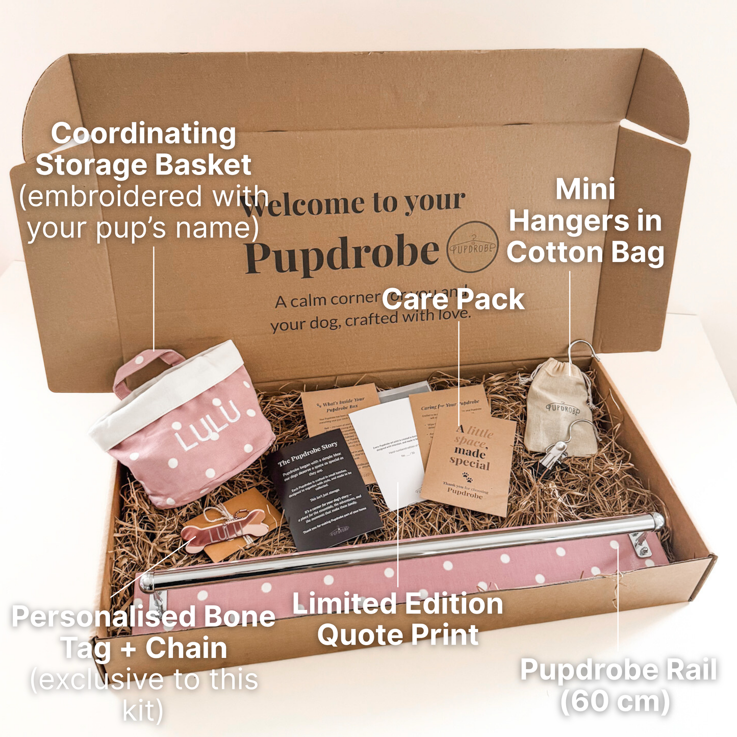 The Original Pupdrobe™ Gift Kit – Organised Dog Wardrobe Starter Set