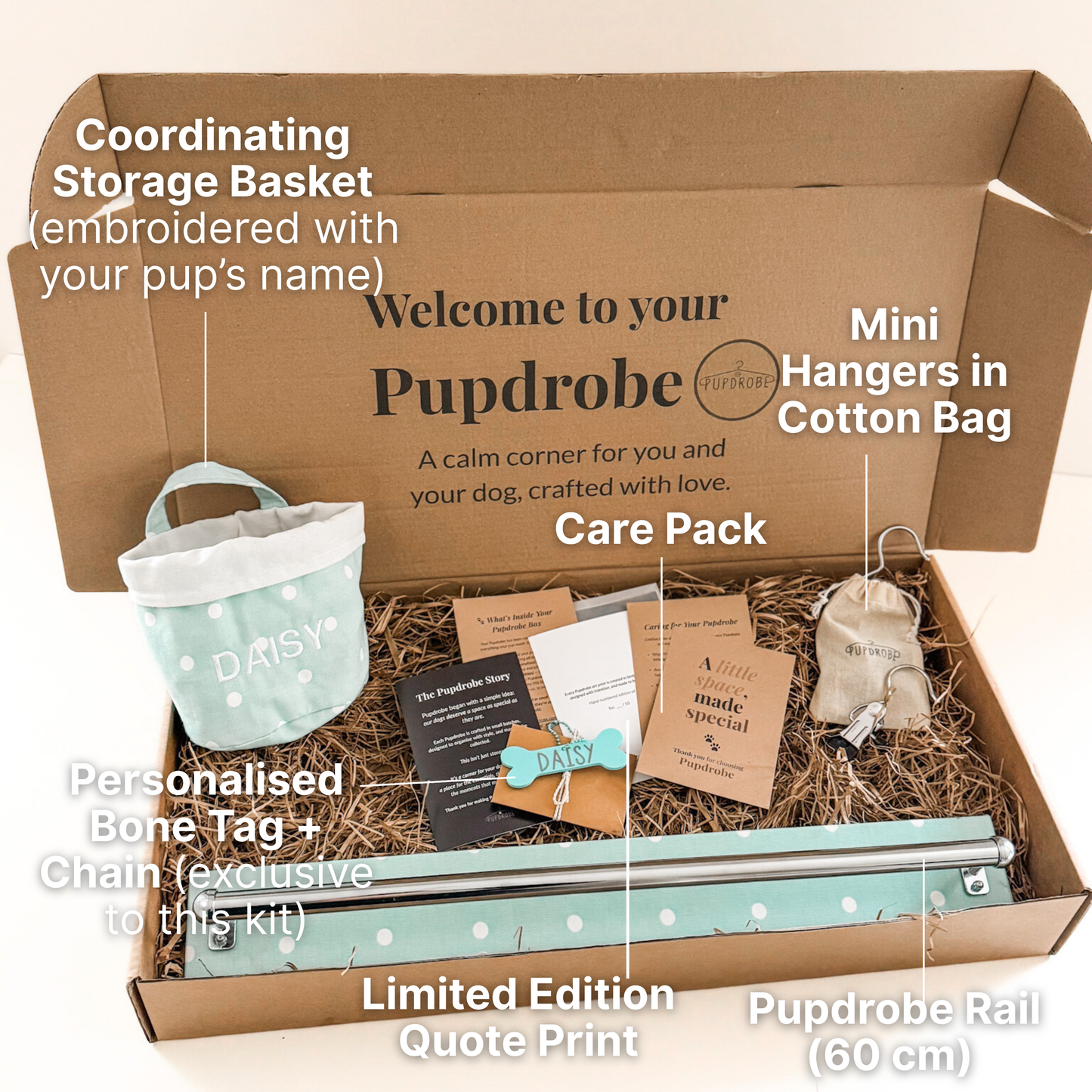 The Original Pupdrobe™ Gift Kit – Organised Dog Wardrobe Starter Set